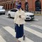 大花媛2022秋冬新款轻薄收腰韩版冬装外套短款面包服羽绒服女轮播图1
