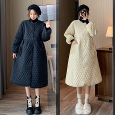 批发实拍  孕妇装冬装新款棉服外套宽松遮肚子棉袄