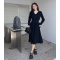 实拍连衣裙秋冬2022新款女中长款修身毛衣裙百搭网红夏洛洛潮轮播图3