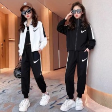 批发<b class='q'>女童</b>装秋装2026新款洋气女大童春秋款网红时髦韩版儿童运动套装潮