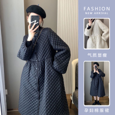 批发图片已处理 孕妇装冬装新款棉服外套宽松遮肚子棉袄