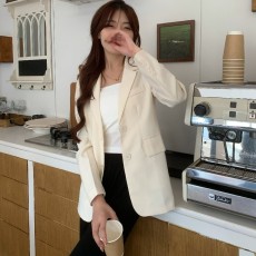韩国chic西装外套女2022新款高级设计感小众西服小个子休闲上衣