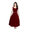 实拍敬酒服红色小礼服平时可穿2022新款订婚连衣裙小个子丝绒礼服轮播图5