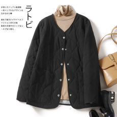 批发实拍 剪标<b class='q'>清仓</b>特价外贸尾货羽绒棉服女轻薄款大码休闲棉衣外套