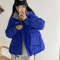 实拍2022冬季短款棉服格子羽绒服女韩版学生ins港风宽松棉衣外套轮播图1