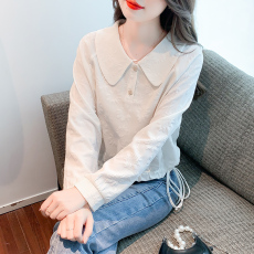 批发时尚气质减龄套头2022年秋季新款<b class='q'>淑女</b>温柔甜美显瘦长袖上衣