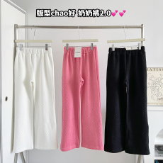 Wuuus奶奶裤2.0版本拖地奶奶裤女秋冬宽松阔腿长裤加厚裤子