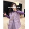 广州琴姐 格兰紫调 小众设计感气质优雅小香风马甲外套女秋轮播图1