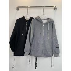 韩国东大门2025秋冬新款宽松连帽刺绣长袖卫衣外套女加绒加厚