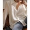 真丝衬衫女设计感小众新款夏季白色百褶高级感法式别致白衬衫上衣轮播图4