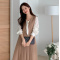 韩版 知性甜美气质系带衬衫+V领百褶吊带裙套装 可拆轮播图2
