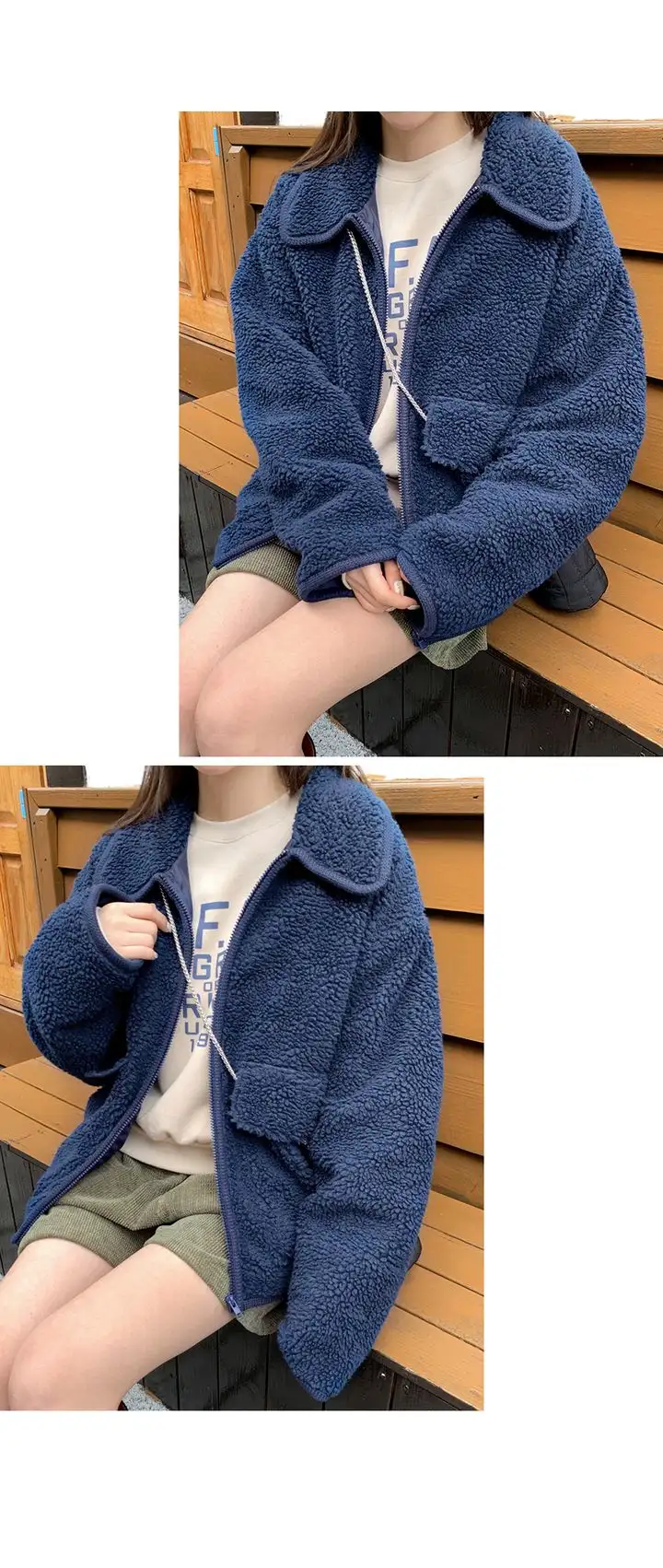 양털 아우터 (3color) 상세 이미지 8