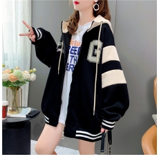 批发实价官图280克酷丝棉  春秋2022薄款长袖插色棒球服外套女