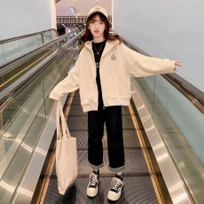 批发华棉复合银狐绒，女童外套秋冬装<b class='q'>儿童</b>上衣2025新款网红中大童装潮