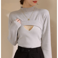 批发实拍秋冬新款加厚保暖<b class='q'>哺乳</b><b class='q'>毛衣</b>辣妈产后百搭显瘦喂奶打底<b class='q'>上衣</b>