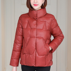 批发妈妈羽绒棉服女短款轻薄棉衣中年小个子小棉袄秋冬季加厚夹棉外套