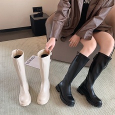 批发2022年10月新款不过膝长筒靴女冬季骑士靴高筒厚底靴子