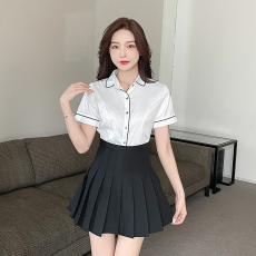 批发实拍2022JK制服酒店衬衫女职业套装酒店前台足疗技师美容院工作服