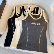 批发实拍大码德绒保暖背心简约款运动背心固定杯免<b class='q'>文胸</b>速热内搭打底衫