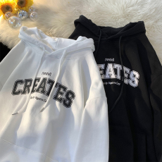 批发*官方图190克14元大卫衣 6535鱼鳞19元 秋冬宽松连帽卫衣女