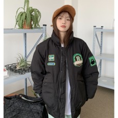 美式飞行员棒球服学生潮牌男女情侣立领工装夹克棉服外套