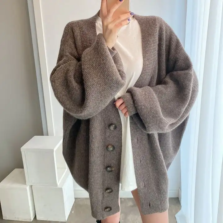 한국인기 루즈핏 단추 가디건 니트 상세 이미지 26
