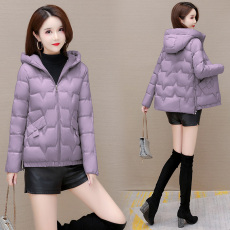 批发连帽棉衣棉袄女冬装2025年新款韩版修身保暖小个子羽绒棉服小外套