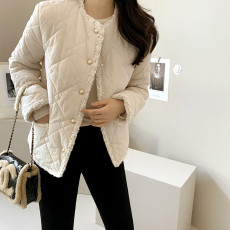 批发小香风棉衣外套 羽绒棉服 不臃肿 <b class='q'>韩国</b>chic 冬季加厚大码女装