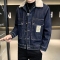 羊羔毛领牛仔外套男潮牌冬季加绒加厚保暖工装棉服男韩版潮流棉衣轮播图3