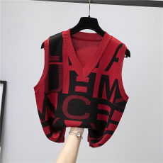 批发实拍春秋装毛衣针织背心衬衫马甲两件套2024新款欧货学院风