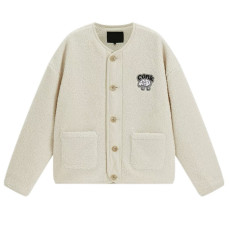 批发2024秋冬新款羊羔毛宽松外套女chic韩系温柔风奶fufu保暖摇粒绒