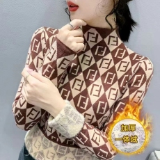 厂家现货2022高品质冬季大爆款一体加绒高领时尚堆堆领毛衣打底衫