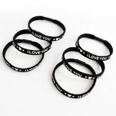 批发韩版发饰头饰高弹力英文字母发绳扎头发橡皮筋皮圈头花