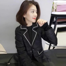 批发短款羽绒服小香风西装领小个子时尚<b class='q'>欧洲</b>站2025年冬季新款欧货小款
