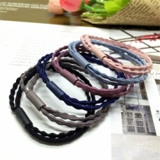 批发实拍韩版高弹力双股发绳 扎头发橡皮筋发圈 基础打底头绳