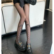 批发实拍实价~圆点黑丝靴袜假小腿袜绑带蝴蝶结辣妹甜酷风<b class='q'>连裤袜</b>子女