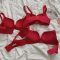 实拍实价兔年红色内衣本命年新年红文胸套装聚拢无钢圈蕾丝边胸罩轮播图5
