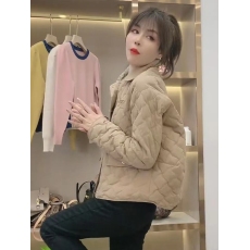 批发欧货时尚短款羽绒棉服女2025冬季新款西装领金属扣小个子洋气外套