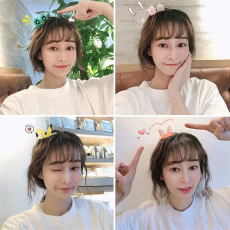 批发实拍韩国爆款可爱卡通动物耳朵发夹萌萌少女网红简约刘海夹头饰