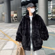 批发秋冬季毛茸茸软糯棉服男ins潮牌宽松棉衣外套韩版潮流棉袄