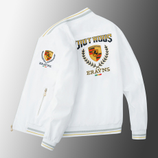 批发青少年国潮盾牌马刺绣外套时尚韩版棒球领夹克春秋季外穿上衣