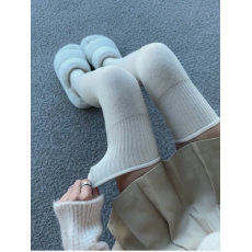 批发实拍实价  秋冬加厚<b class='q'>白色</b><b class='q'>长筒袜</b>日系保暖高筒米色大腿袜子过膝袜女