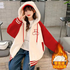 批发复合银狐绒510克 女童外套冬装2025新款洋气<b class='q'>儿童</b>网红羊羔绒加厚