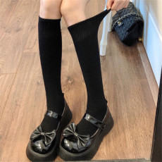 批发实价不减价~百搭黑色小腿袜女纯色<b class='q'>长筒袜</b><b class='q'>白色</b>中筒袜灰色堆堆袜子