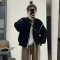 复古短款棒球服女2022春秋季新款韩版百搭宽松显瘦夹克外套女潮轮播图1