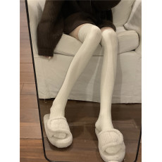 批发 实拍不减价  秋冬加厚过膝袜腿袜瘦腿中筒保暖麻花纹堆堆袜