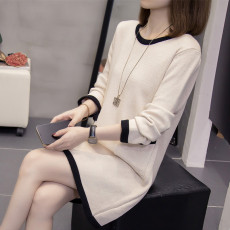 批发实拍 胖妹妹秋冬装大码女装2025年新款显瘦毛衣遮肚子针织连衣裙