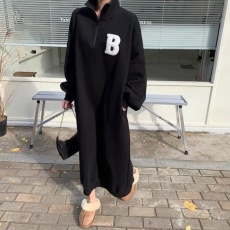 批发250克大卫衣韩国chic秋冬简约<b class='q'>休闲</b><b class='q'>连衣裙</b>女22新款卫衣裙