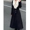 黑色高级感小香风翻领女外套+半身裙设计感小众秋季套装两件套轮播图1
