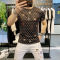 短袖T恤男2022夏季新款韩版青年修身潮尚印花打底衫半袖大码潮流轮播图3